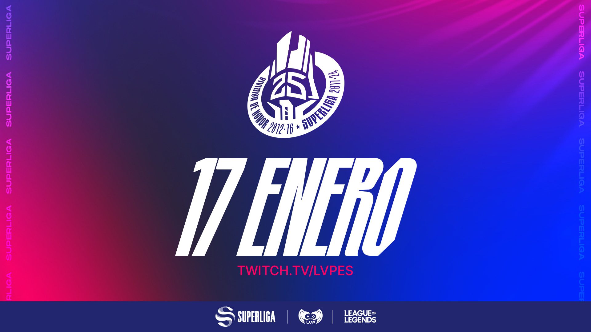 La Superliga de League of Legends regresa el 17 de enero con su histórica temporada 25