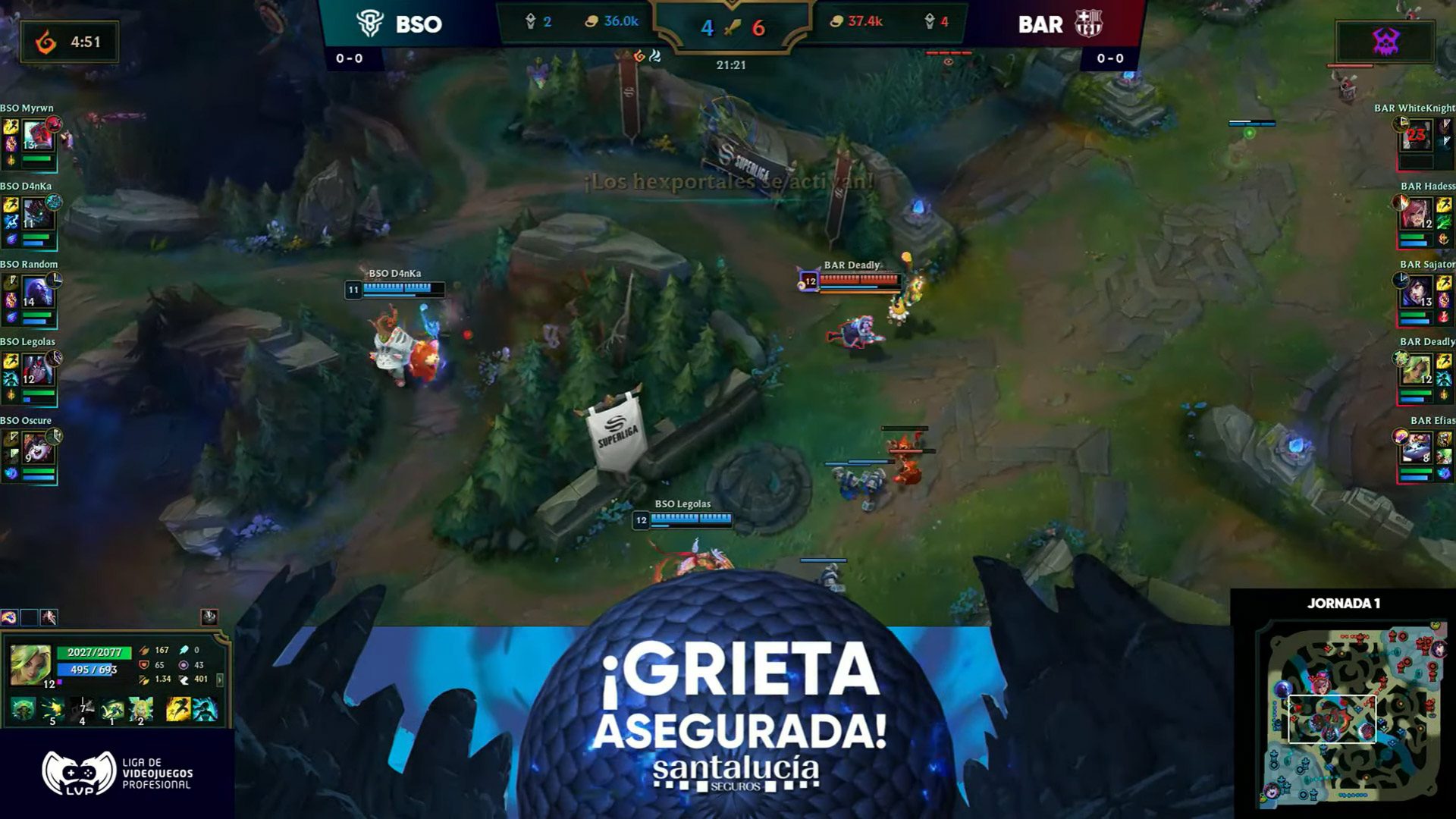 SANTALUCÍA se suma a la Superliga de League of Legends que organiza LVP