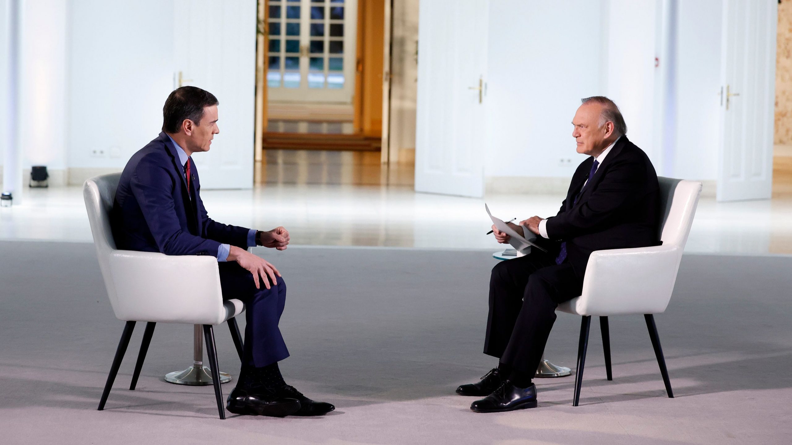 Entrevista a Pedro Sánchez en Informativos Telecinco
