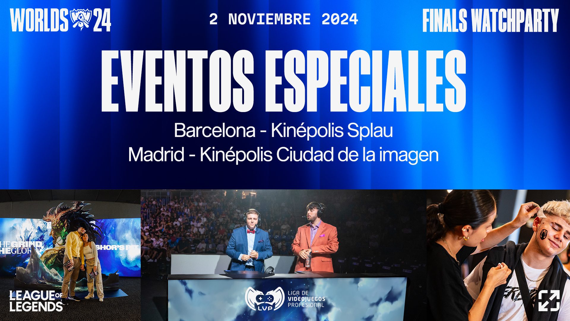 LVP lleva los Worlds de League of Legends a Kinepolis Madrid