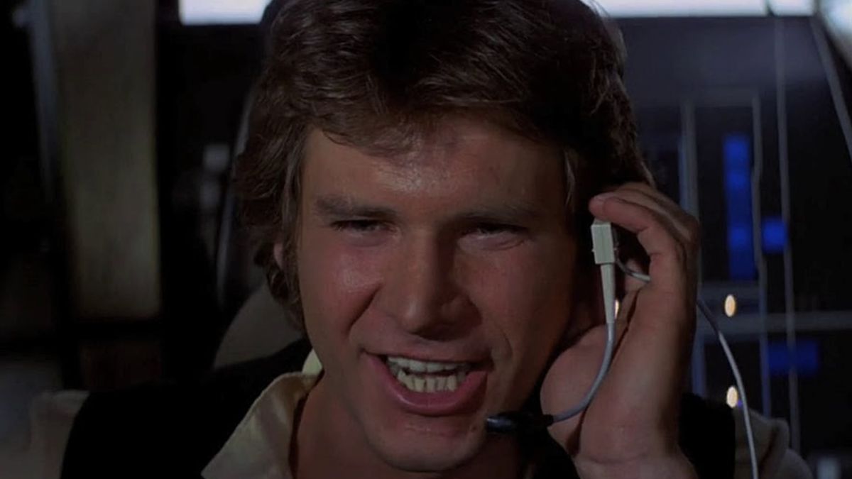 Han Solo, interpretado por Harrison Ford, en Star Wars: Una nueva esperanza (1977)