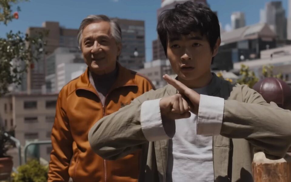Jackie Chan y Ben Wang en 'Karate Kid: Legends'