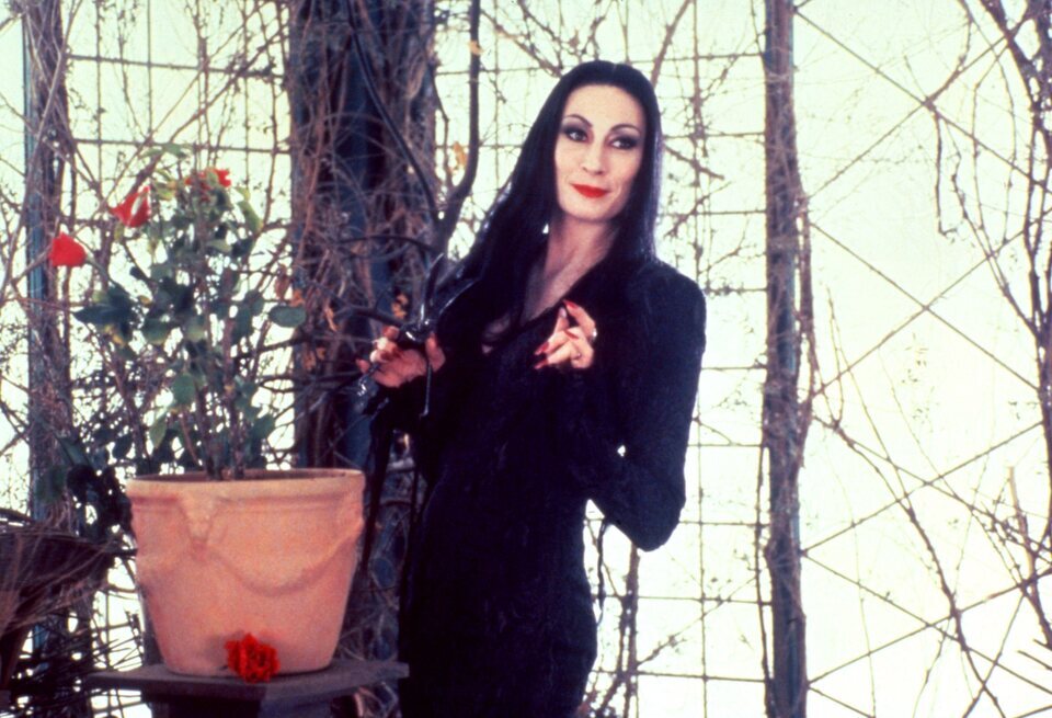Mítico papel de Anjelica Huston en 'La familia Addams'