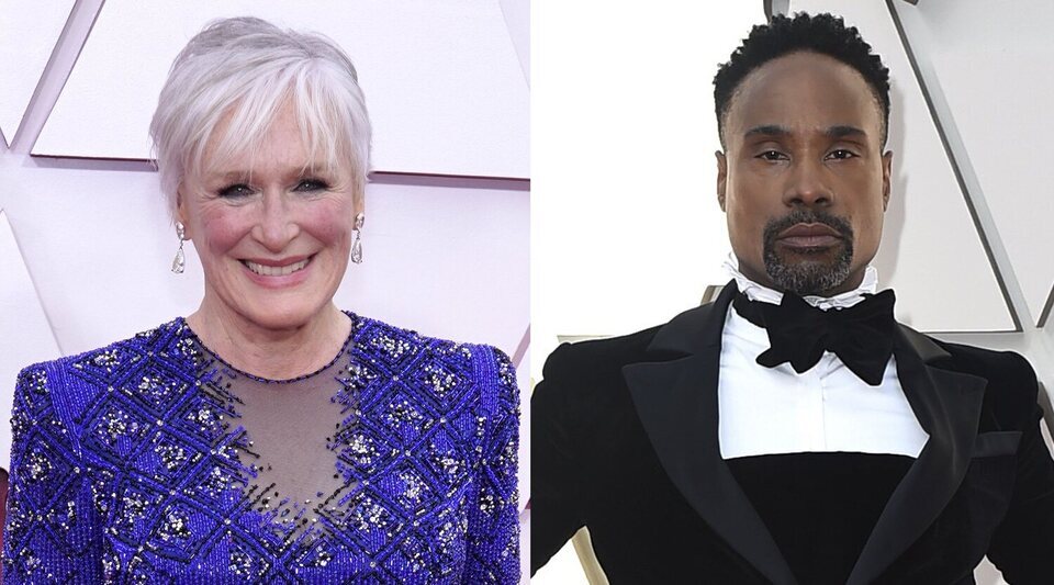 Glenn Close y Billy Porter en los Oscar