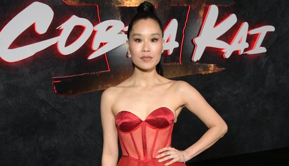 Alicia Hannah-Kim en la premiere de la temporada final de 'Cobra Kai'