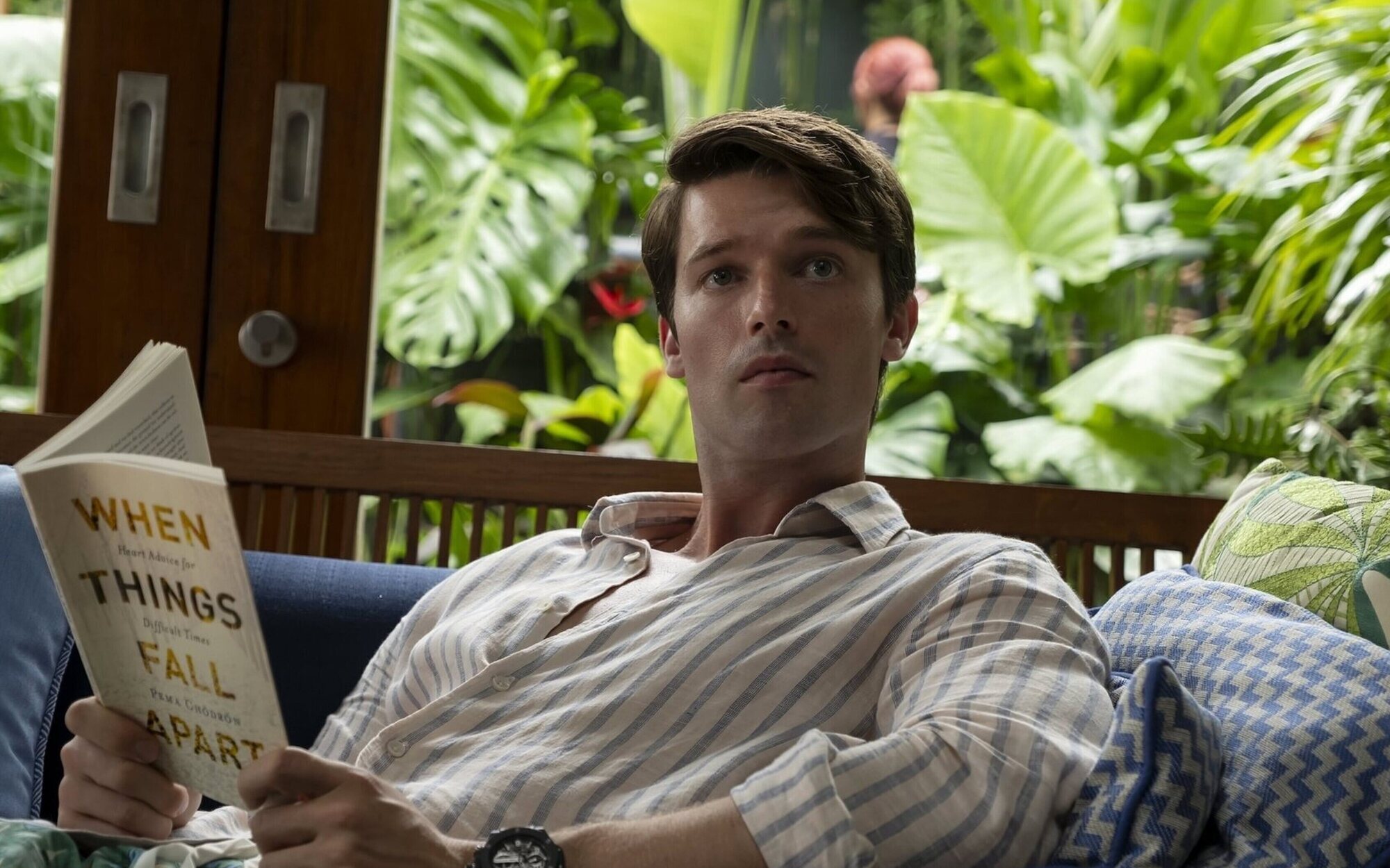 La peculiar forma en que Patrick Schwarzenegger descubrió la versión porno de ‘The White Lotus’