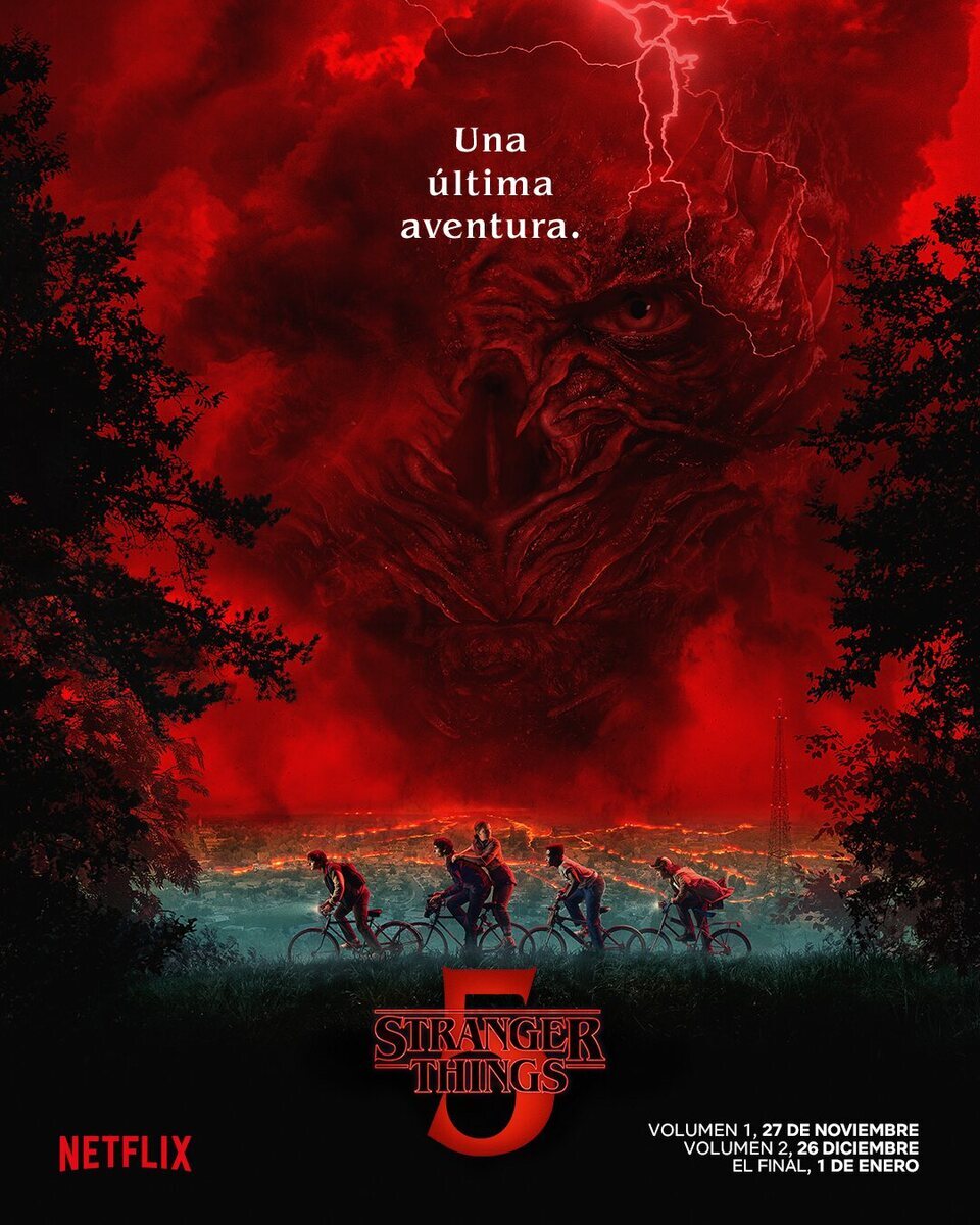 Póster de la quinta temporada de 'Stranger Things'