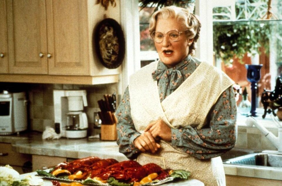 Robin Williams en 'Señorita Doubtfire'