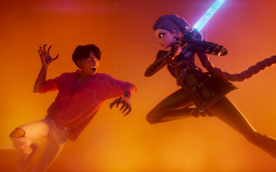 'Las guerreras k-pop', la única cinta animada en el Top 10