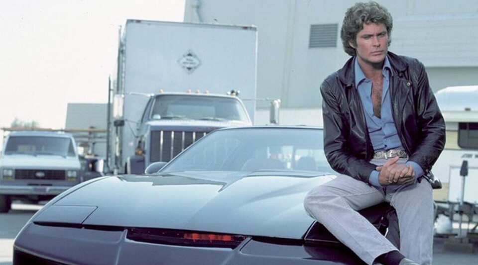 David Hasselhoff en 'El coche fantástico'