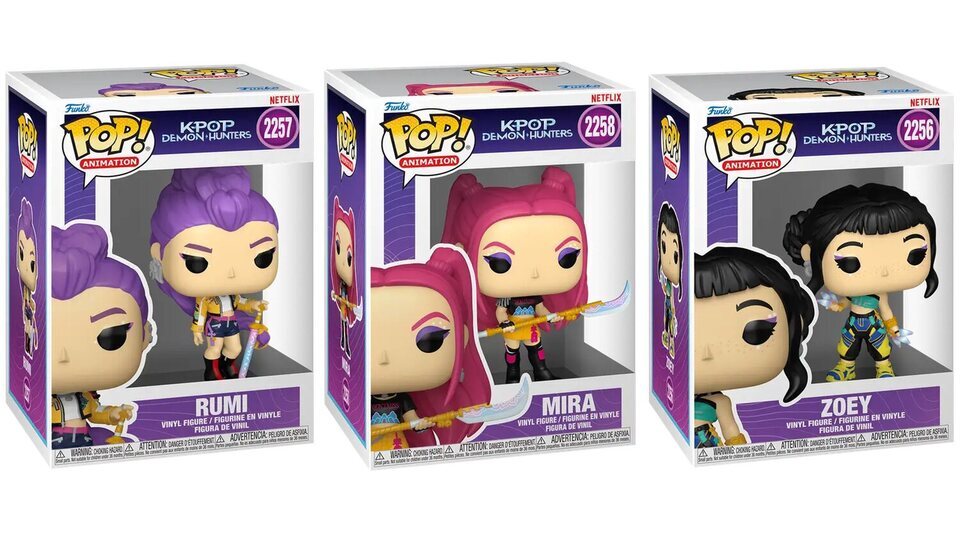 Figuras Funko de 'Las guerreras k-pop'