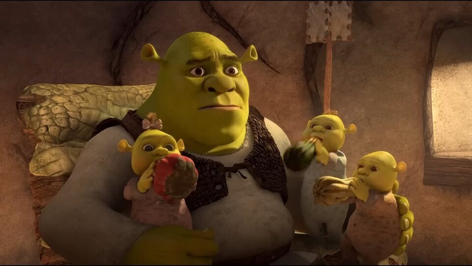 Shrek y sus bebés