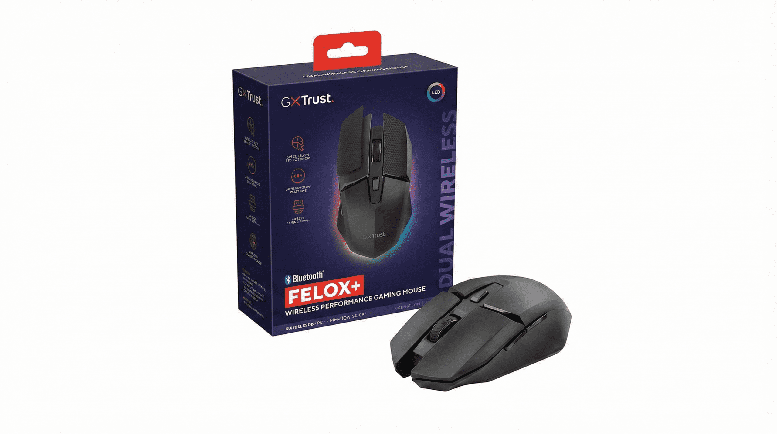 Trust GXT 122 Felox+: precisión, libertad y estilo en un ratón gaming que marca la diferencia Trust GXT 122 Felox+: precisión, libertad y estilo en un ratón gaming que marca la diferencia
