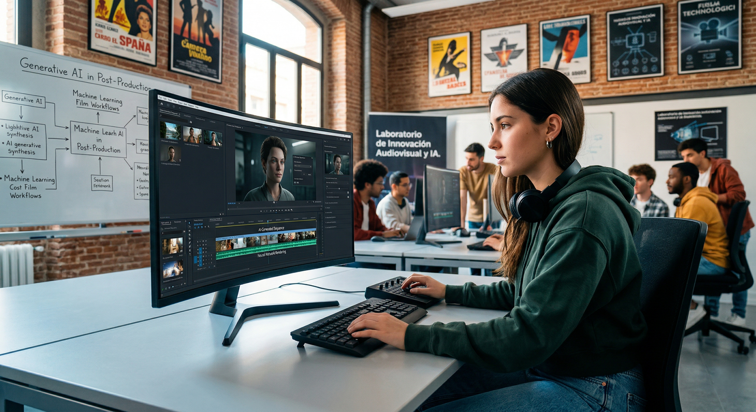 Mientras Hollywood teme perder empleos por la IA, una escuela ya está formando a los profesionales que reemplazarán esos puestos