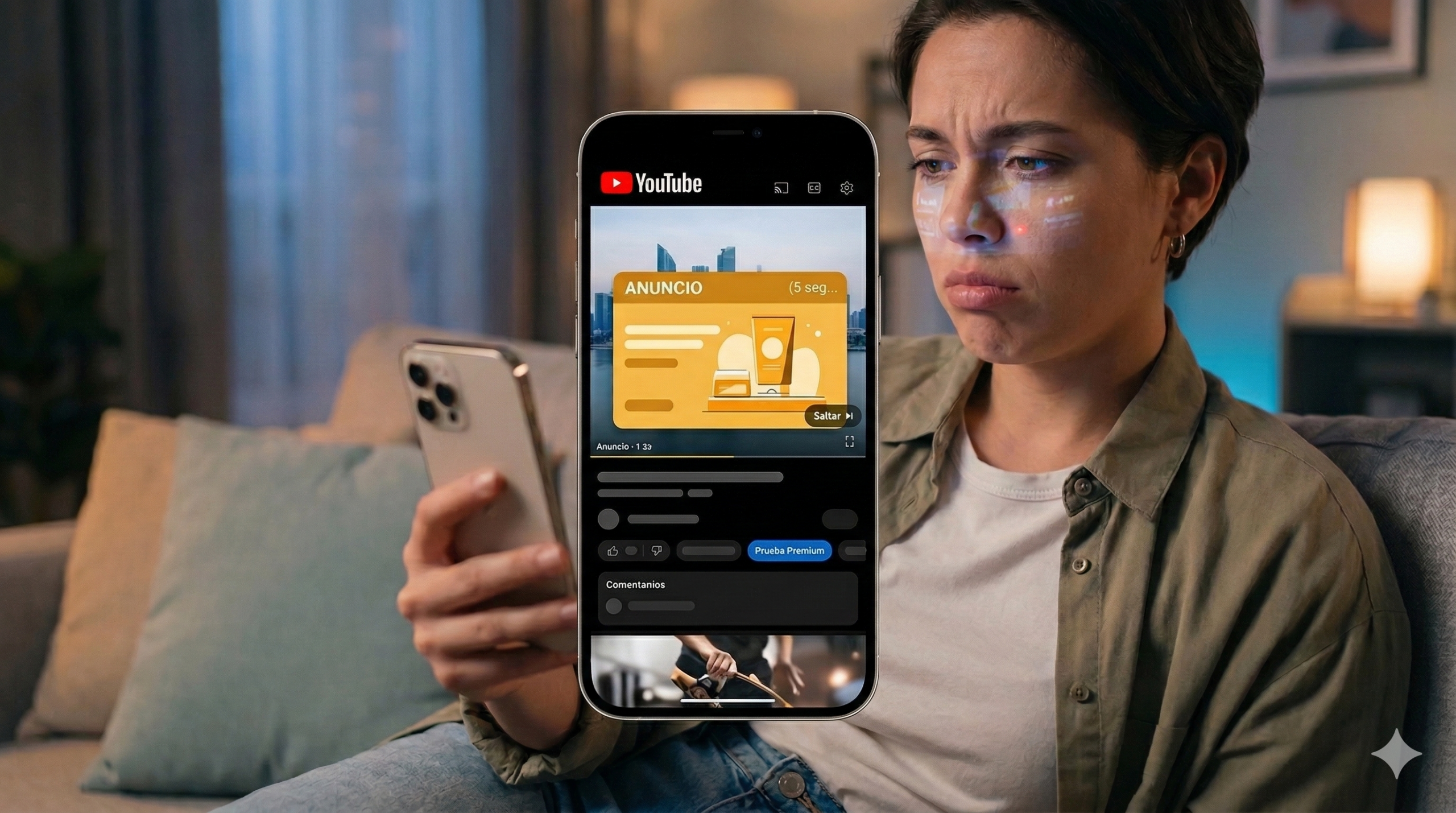 YouTube quiere que pagues Premium y lo está dejando cada vez más claro: la publicidad está aumentando justo en los formatos más populares