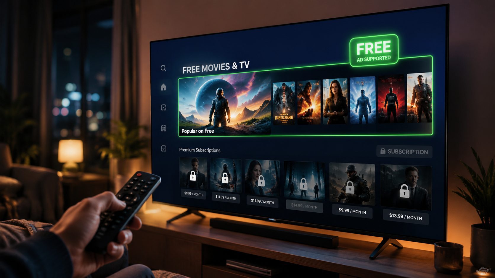El streaming gratuito empieza a comerse el terreno de las suscripciones